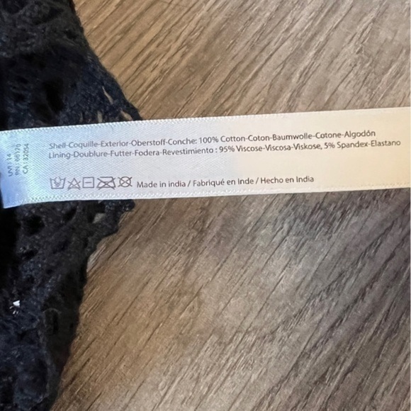 Free People Mariana Bralette In Black Size Extra Small - Picture 11 of 15